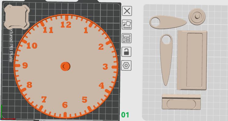 Miniatura 11 do modelo 3D 认识时钟，学会如何看时间-基础教具--手动时钟