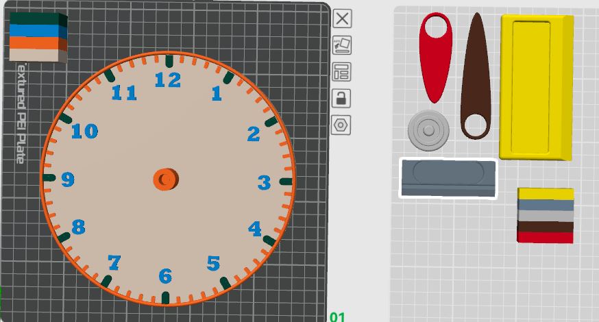 Miniatura 12 do modelo 3D 认识时钟，学会如何看时间-基础教具--手动时钟
