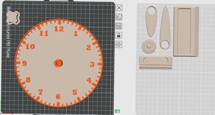 Miniatura 13 do modelo 3D 认识时钟，学会如何看时间-基础教具--手动时钟