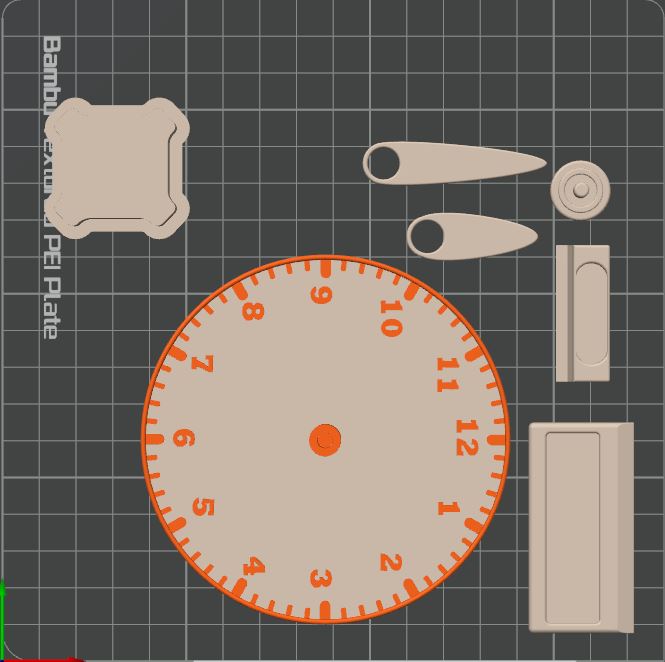 Miniatura 8 do modelo 3D 认识时钟，学会如何看时间-基础教具--手动时钟