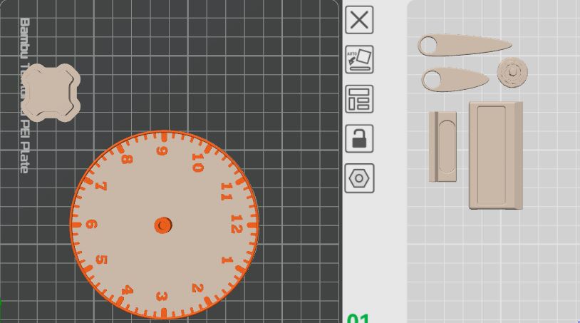 Miniatura 9 do modelo 3D 认识时钟，学会如何看时间-基础教具--手动时钟