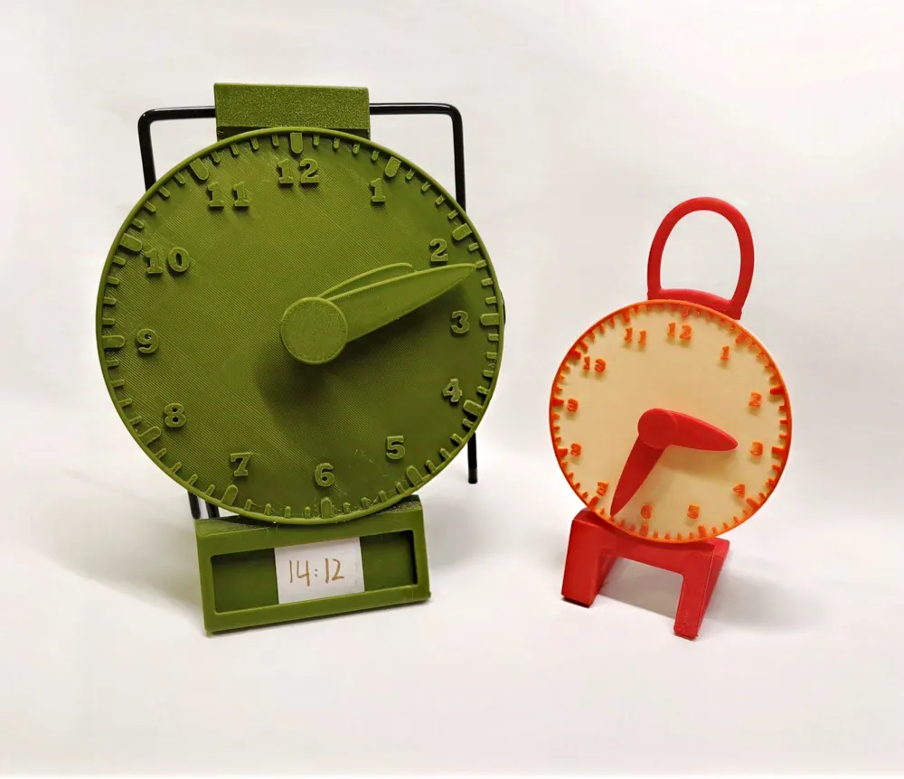 Learning the clock, learning how to tell time - Basic teaching aid ...