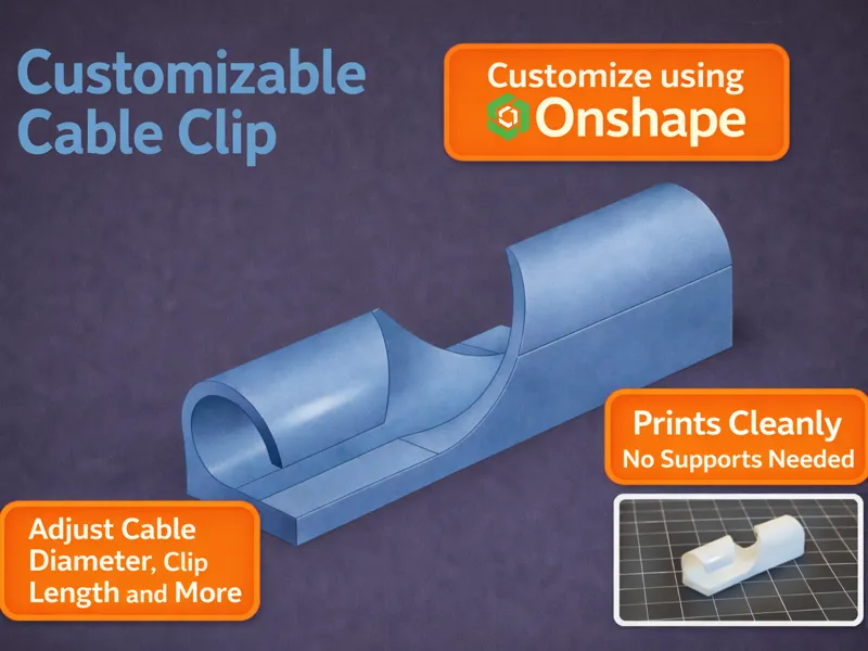 Customizable Cable Clip