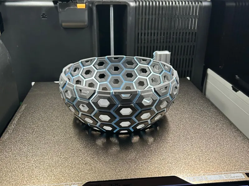 Dual Sided Multicolor Hex Bowl