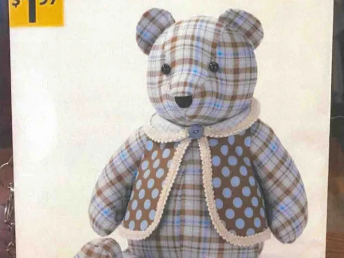 Memory Bear Stencils 15" simplicity A2115