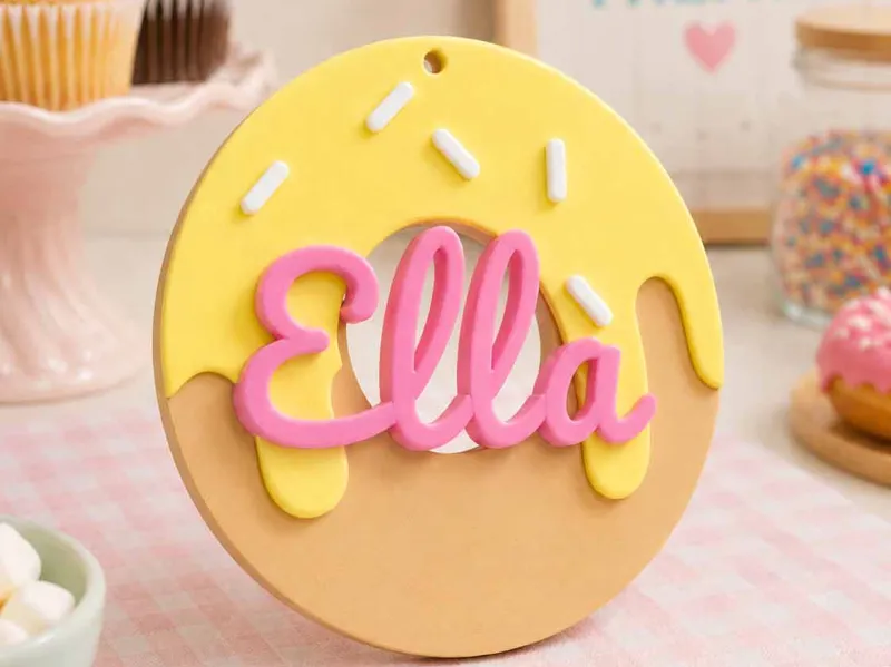 Donut Name Tag - Ella