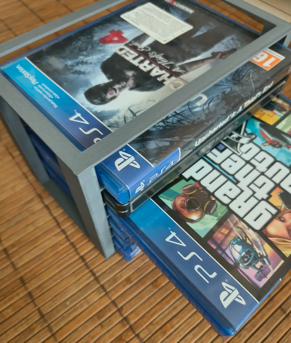 Stackable PS4/PS5 games rack by Jack - MakerWorld