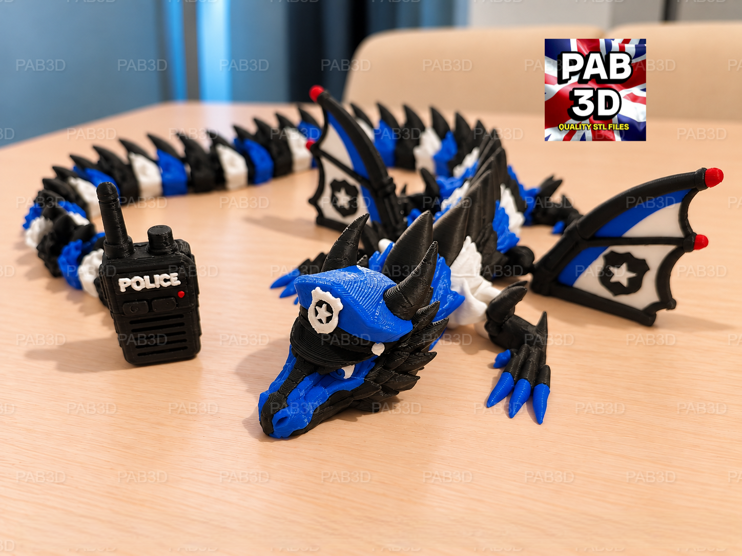 Articulated Police themed Dragon - 1