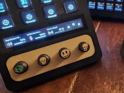 Dials and Plate insert for StreamDeck Plus
