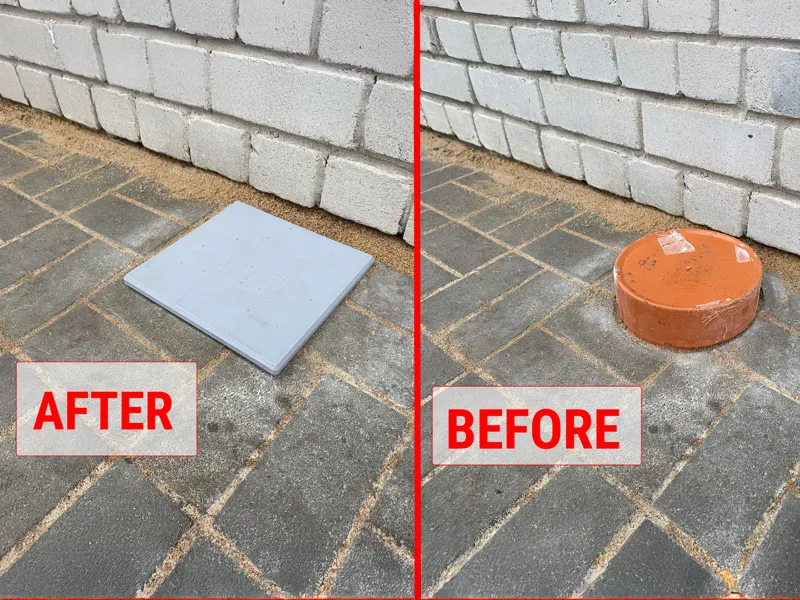 Flat lid for a 200 mm plastic pipe