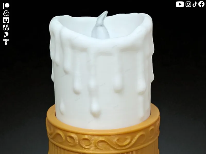 Halloween Candle ( No Support )