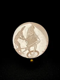 Lithophanie globe vélo volant — photo 1