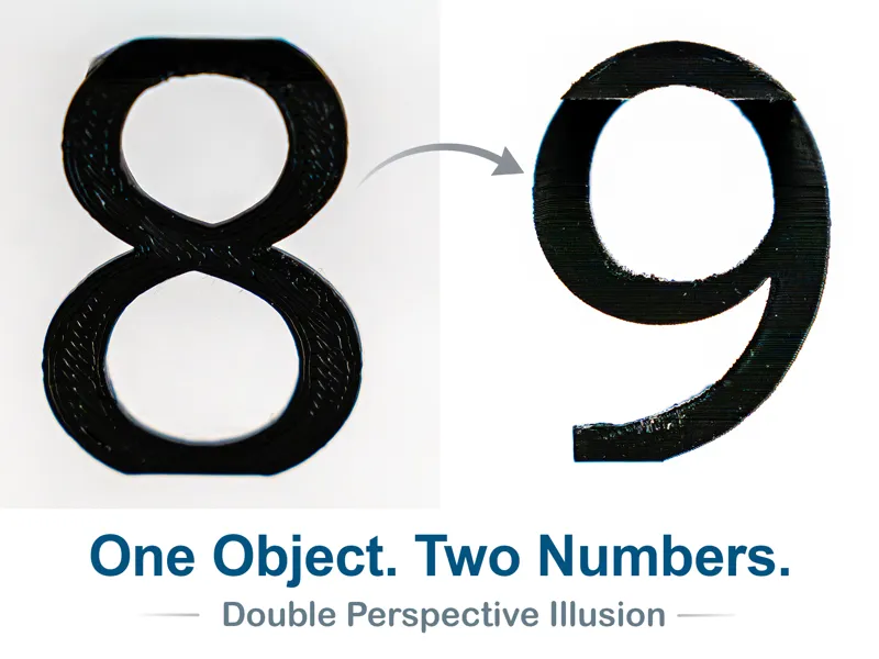 Number 89 Optical Illusion (10-99 available)