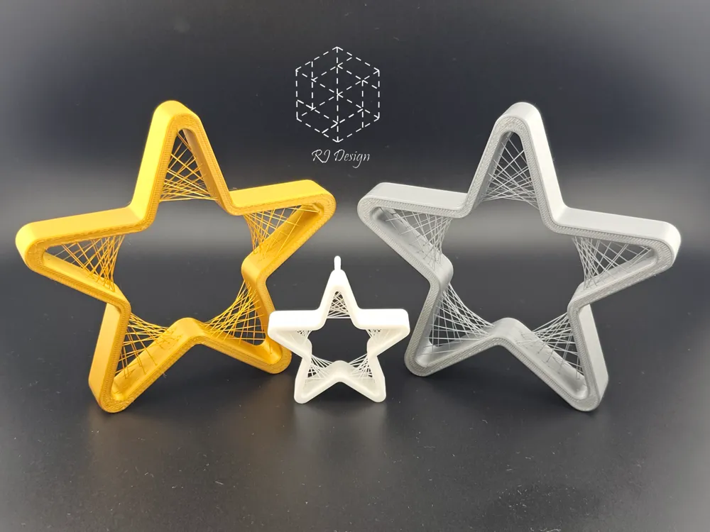 Suspended Filament Star by RJ Design - MakerWorld