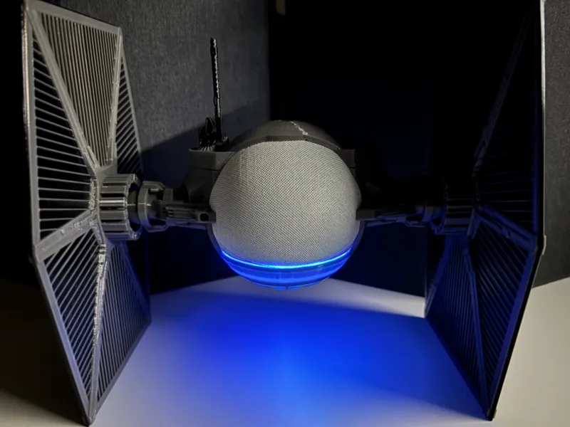 Support Tie Fighter Echo Dot 4 & 5 Horloge