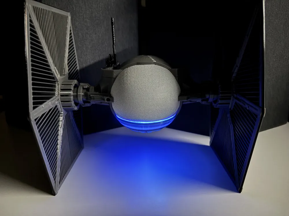 Tie Fighter Stand for Echo Dot 4 & 5 Clock - Free 3D Print Model ...