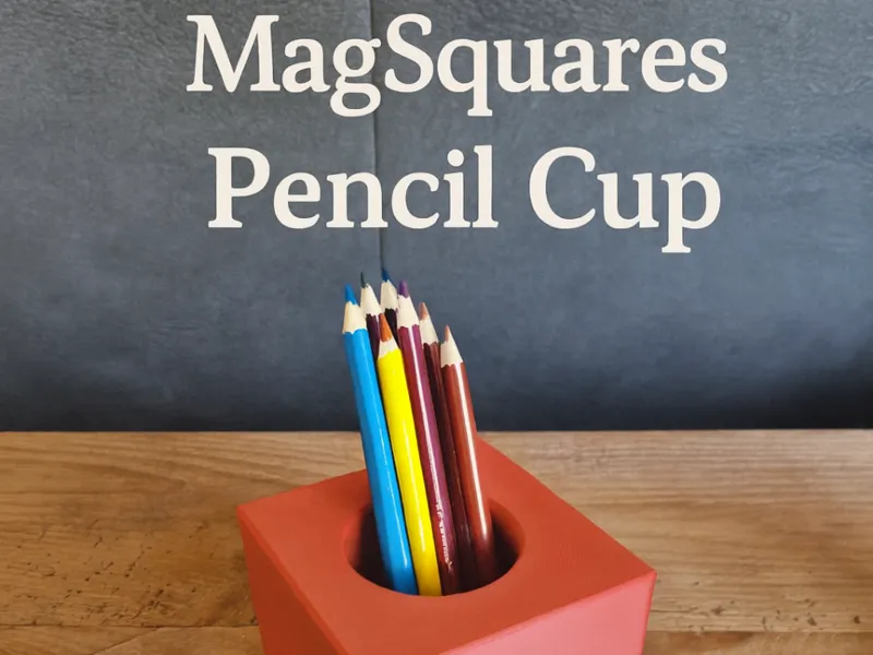 Magnetic Square - Pencel Cup
