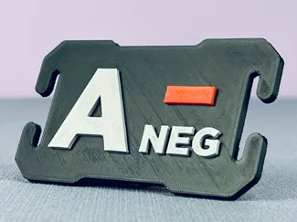 Tactical Molle Buckle with Blood Type A- Negative