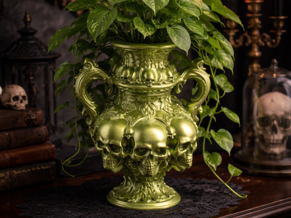 Klassische Totenkopfvase Barock