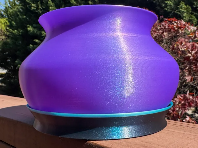Medium Flower Pot with Drainage and Base