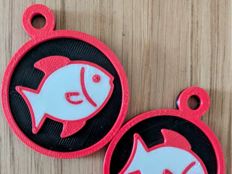 Fish keychain