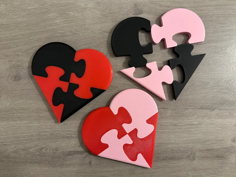 Heart Puzzle Pieces
