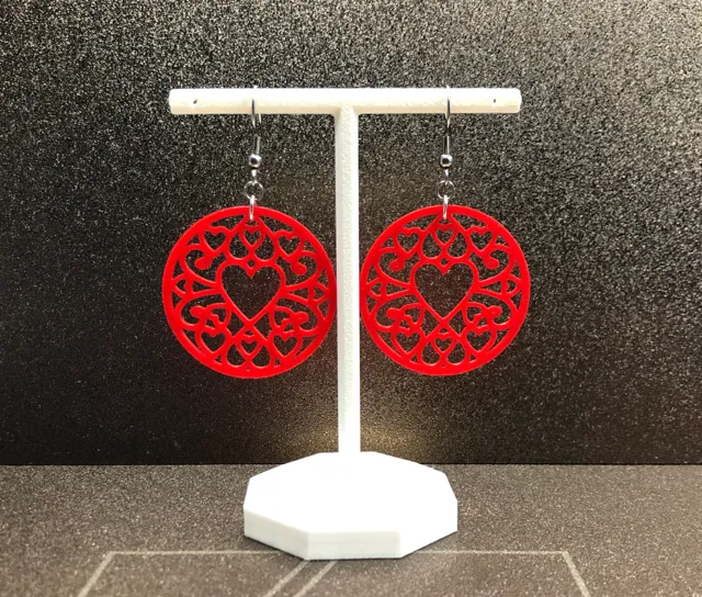Mandala Heart earrings 0.4 nozzle no AMS