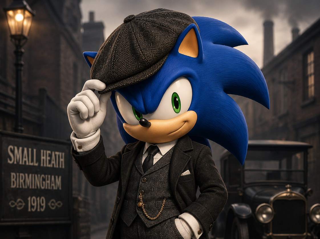 Sonic the Hedgehog – Peaky Blinders Style Figure - 1