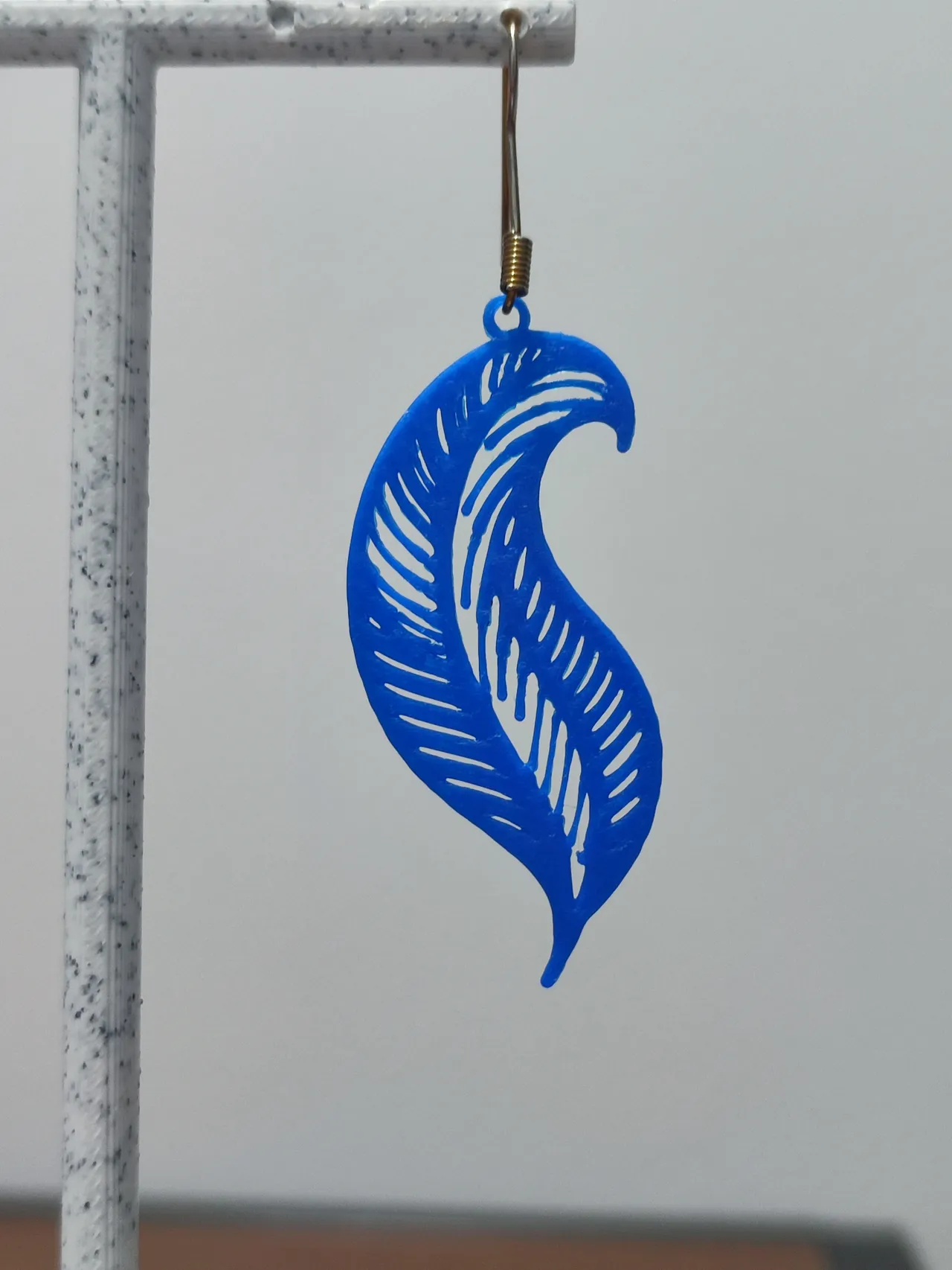 Aretes Pluma del Fénix Azul view 4
