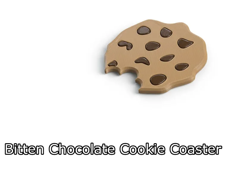 Bitten Chocolate Cookie Coaster