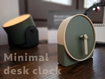 Minimalist Desk Clock Design