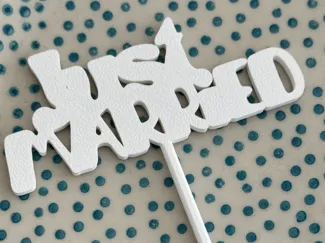 Muffintopper "Just married"