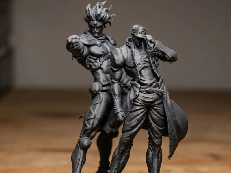 Jotaro and Star Platinum