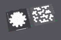 Solid Color Hexagon Calendar Puzzle|Support A1 Mini