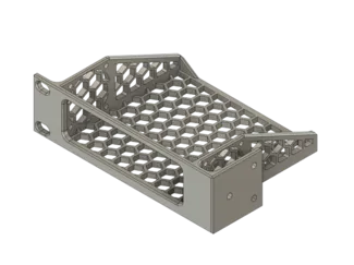 Parametric 1U Rack Tray for 19” Server Racks 