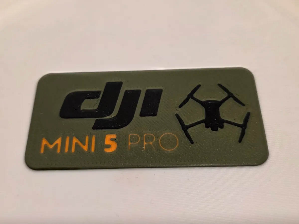 DJI Mini 5 Pro - Etiqueta para Estuche - Modelo de impresión 3D ...