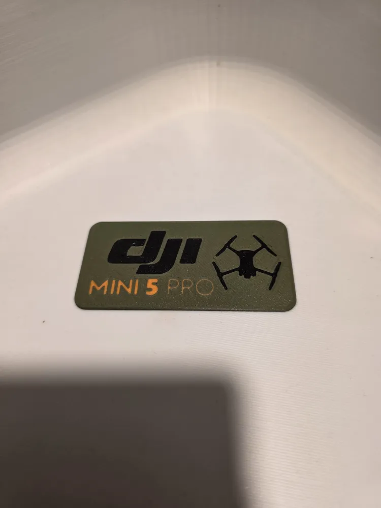 DJI Mini 5 Pro - Etiqueta para Estuche - Modelo de impresión 3D ...