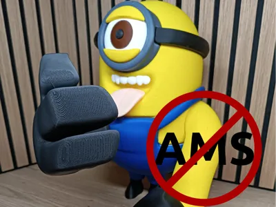 Minion Bottle Holder |No AMS|Easy Multi-Part Print