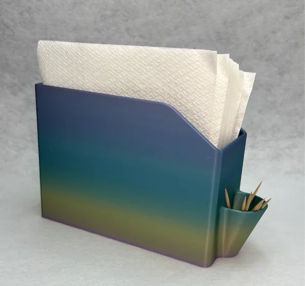 Porte-serviettes avec compartiment a cure-dents