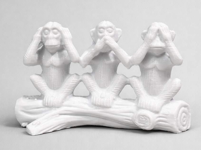 Three Wise Monkeys - Animal - Decor