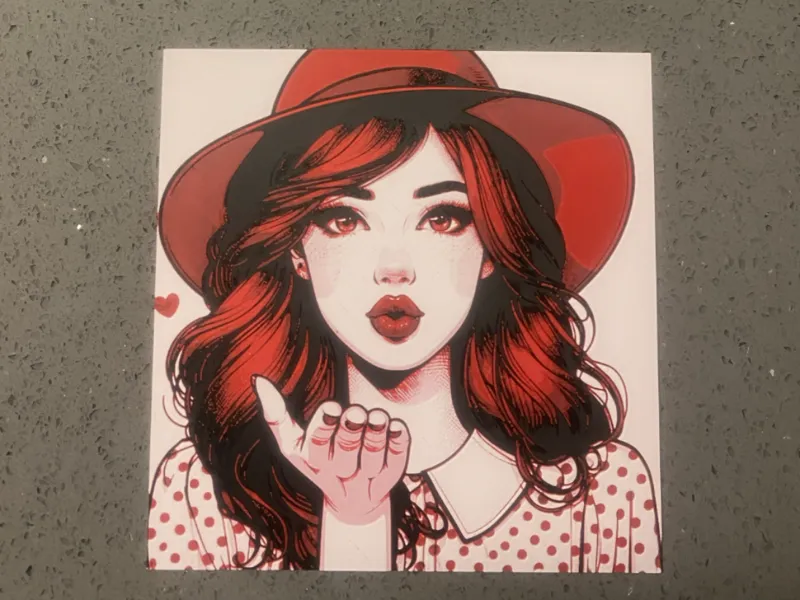 blow a kiss art