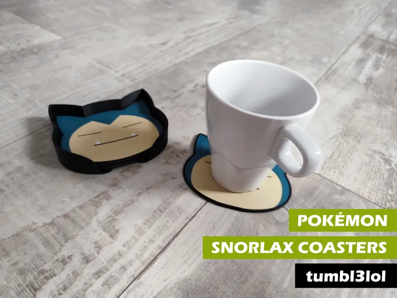 Pokémon Snorlax coasters