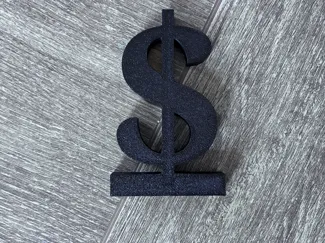 Dollar sign with stand