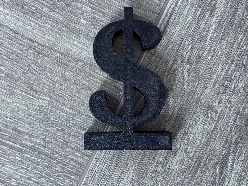 Dollar sign with stand