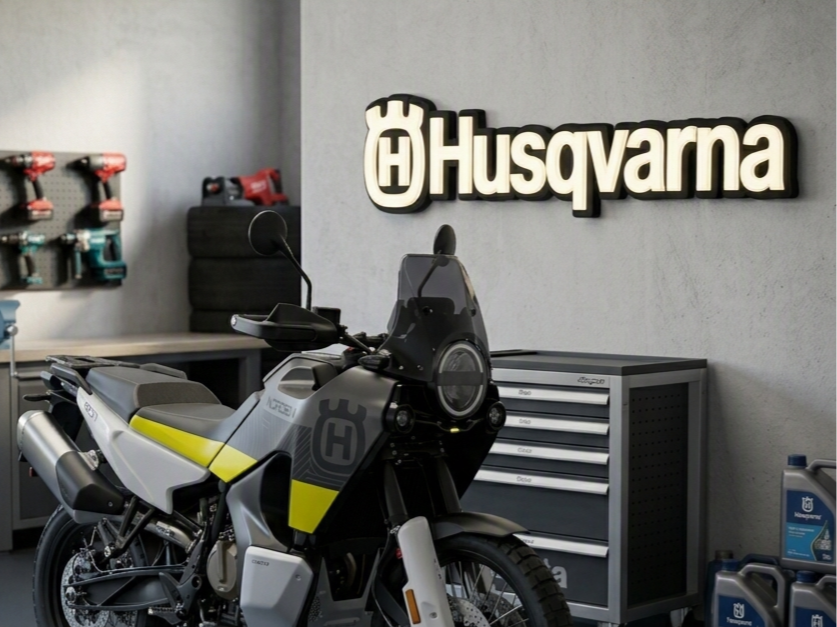 Insegna Led 3D - Custom Lightbox Moto - Husqvarna