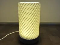 0.2mm layer, 1 walls, 1% infill --- Lampshade