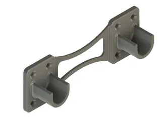 Spool holder between walls