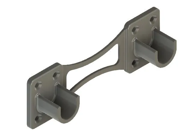 Spool holder between walls