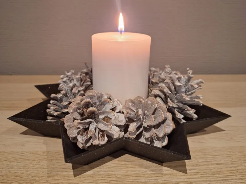Schale in Sternform für Weihnachtsdeko