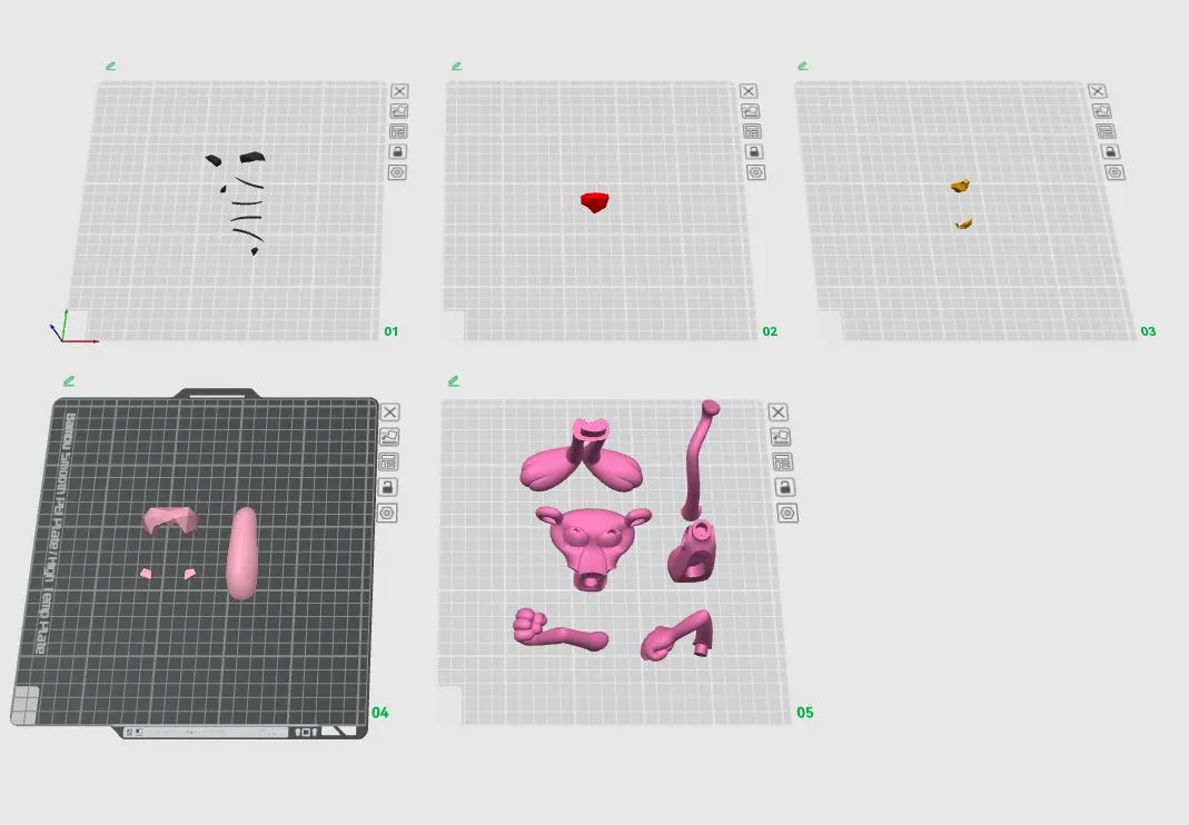 The Pink Panther -No AMS- Easy assembly view 2